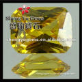 Wholesale Rectangle Yellow Cubic Zirconia Stones Size7x9mm In Bulk/Wuzhou Gemstones Wholesale Price(CZES7x9)